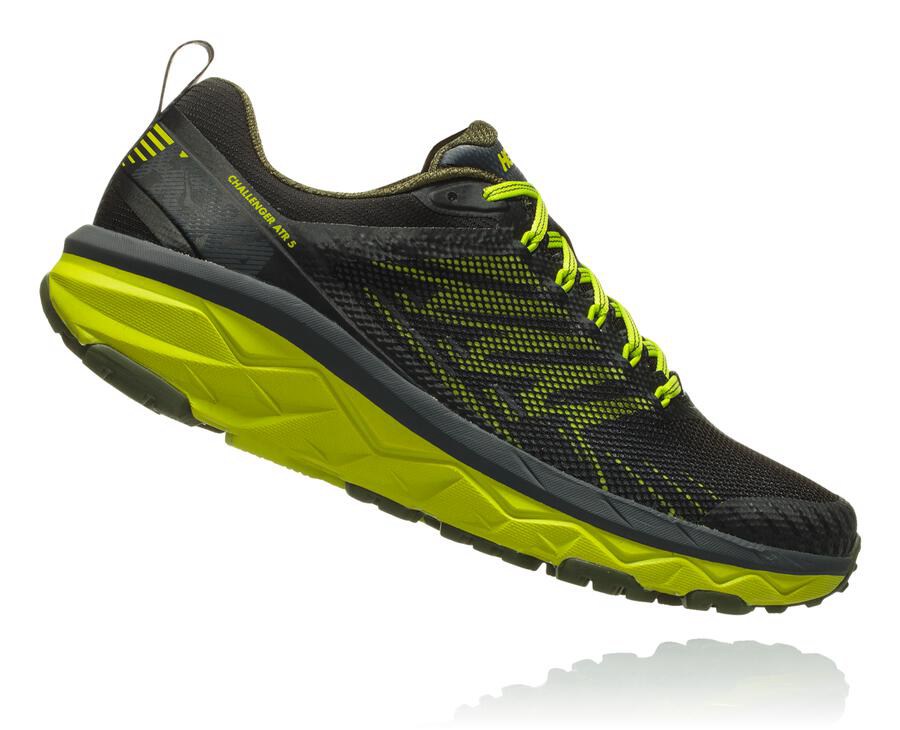 Tenis Hoka One One Trail Hombre Negros/Verdes - Challenger Atr 5 - NWCK23179